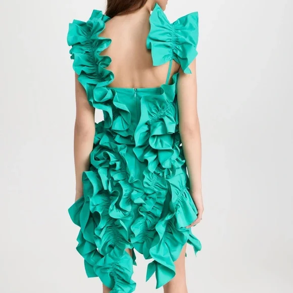 green emerald velvet dress The Toni Sequin Dress in Citronnelle 6 main image 0